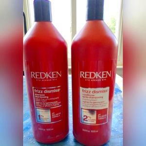 Redken Frizz Dismiss Shampoo and Conditioner 1000ml Bottles